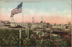 Birds Eye View of Steeplechase Park Postcard