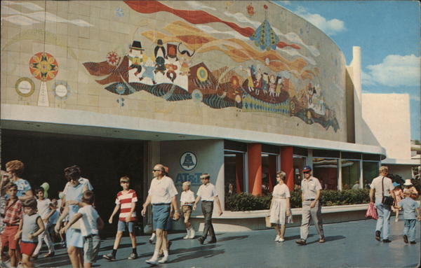 Corridor of Murals in Tomorrowland Anaheim California