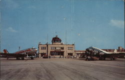 Youngstown's Municipal Airport Ohio Postcard Postcard Postcard