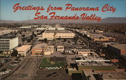 Greetings from Panorama City San Fernando Valley Postcard