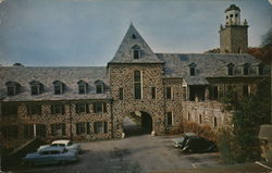 Courtyard at Administration Building, Valeria Home Postcard