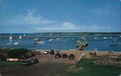 The Harbor and Bathing Beach As Seen from Owen Park Postcard