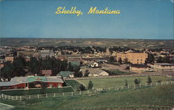 Panorama of Shelby, Montana Postcard Postcard Postcard