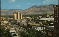Ogden Skyline, From Court House Utah Postcard Postcard Postcard