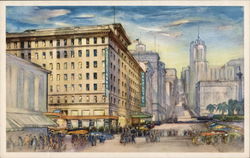Manx Hotel at Union Square San Francisco, CA Postcard Postcard Postcard