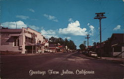 Greetings from Julian California Postcard Postcard Postcard