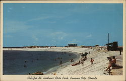 The Protected Bathing Beach at St. Andrew's State Park Postcard