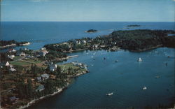 Airview of Christmas Cove Maine Postcard Postcard Postcard