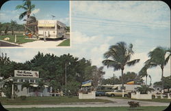 Del-Raton Travel Trailer Park Delray Beach, FL Postcard Postcard Postcard
