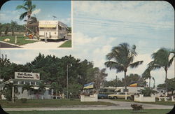 Del-Raton Travel Trailer Park Postcard