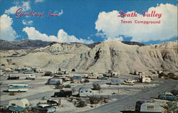 Death Valley Texas Campground Postcard