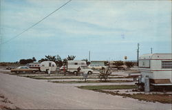 Sunset Travel Trailer Park Fort Stockton, TX Postcard Postcard Postcard