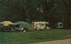 Riverside Camping Postcard