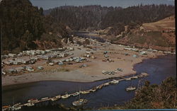 ALbion Flat on the Mendocino Coast of California Postcard