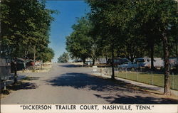 "Dickerson Trailer Court, Nashville, Tenn." Postcard