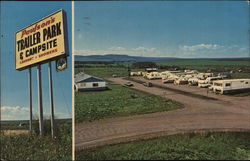 Paulson's Trailer Park and Camp Site Postcard