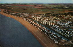 beach trailer park England Postcard Postcard Postcard