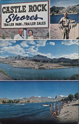 Castle Rock Shores Trailer Park & Sales Postcard