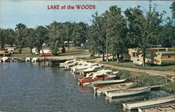 Camping and Boating Lake of the Woods, MN Postcard Postcard Postcard