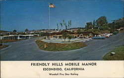 Friendly Hills Mobile Manor Escondido, CA Postcard Postcard Postcard