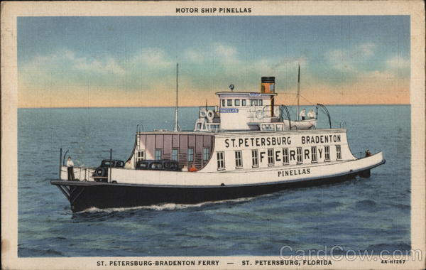 Motor Ship Pinellas, St. Petersburg-Bradenton Ferry Florida