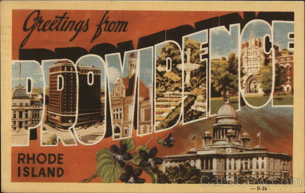 Greetings from Providence, Rhode Island