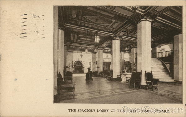 Spacious Lobby of Hotel Times Square New York City
