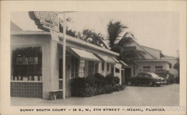 Sunny South Court Miami Florida