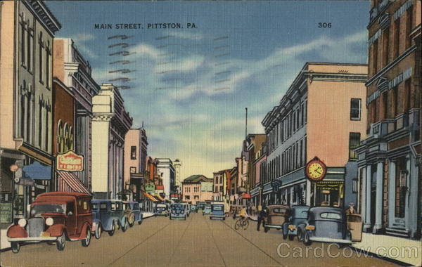 Main Street Pittston Pennsylvania
