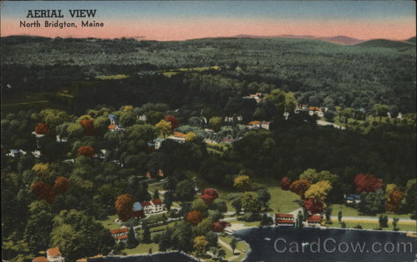 Aerial View North Bridgton Maine
