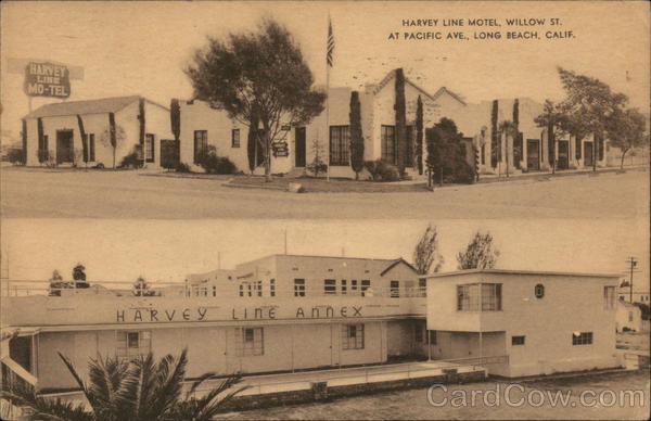 Harvey Line Motel, Willow St. at Pacific Ave. Long Beach California