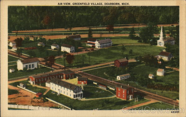Air View, Greenfield Village Dearborn Michigan