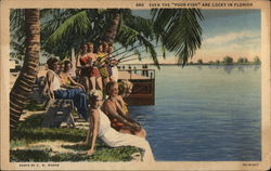 Even the Poor Fish are Lucky in Florida Postcard