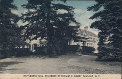 Dapplemere Farm, Residence of Thomas E. Dewey Postcard