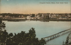 View from Cedar Neck Vineyard Haven, MA Postcard Postcard Postcard