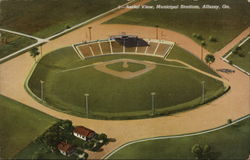 Aerial View, Municipal Stadium Albany, GA Postcard Postcard Postcard