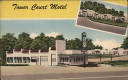 Tower Court Motel Postcard