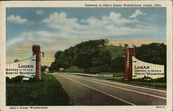 Gateway to Ohio's Scenic Wonderland Logan, OH Postcard Postcard Postcard