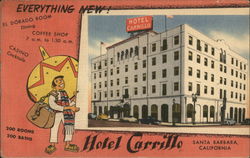 Hotel Carrillo Santa Barbara, CA Postcard Postcard Postcard