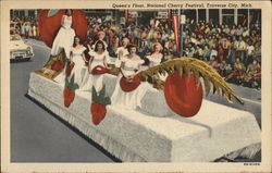 Queen's Float, National Cherry Festival Traverse City, MI Postcard Postcard Postcard