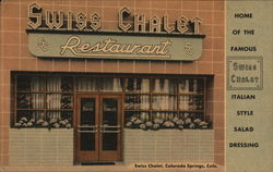 Swiss Chalet Restaurant Colorado Springs, CO Postcard Postcard Postcard