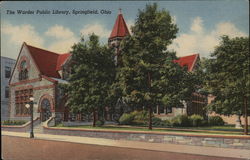 Warder Public Library Springfield, OH Postcard Postcard Postcard