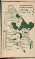 Hurry Darling! Before It Gets Soft! Comic Postcard Postcard Postcard