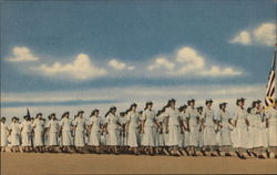 Women in the Air Force Basic Flight, Marching Lackland Air Force Base, TX Postcard Postcard Postcard