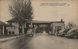 International Bridge Between Van Buren, Maine and St. Leonards, New Brunswick Postcard