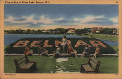 Flower Bed at Silver Lake Belmar, NJ Postcard Postcard Postcard