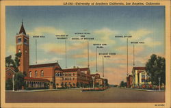 University of Southern California Los Angeles, CA Postcard Postcard Postcard