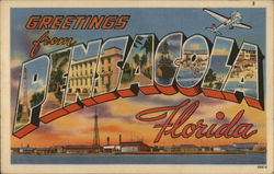 Greetings From Pensacola, Florida Postcard Postcard Postcard