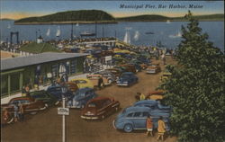 Municipal Pier Bar Harbor, ME Postcard Postcard Postcard