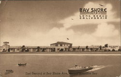 Bay Shore Motel Long Beach, CA Postcard Postcard Postcard